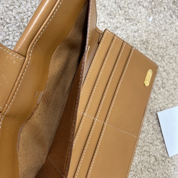 Vintage FENDI Penguins Wide Stripe Brown& Black Canvas Wallet - Picture 10 of 16